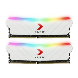 BARRETTE MEMOIRE PC DE BUREAU PNY XLR8 GAMING DDR4 32GB (2x8GB) KIT 3200MHz WHITE EDITION AXIOM INFORMATIQUE PLUS