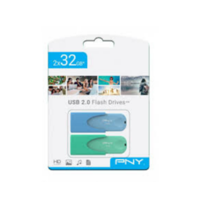 PACK DOUBLE CLE USB PNY 2*32GB USB 2.0 AXIOM INFORMATIQUE PLUS