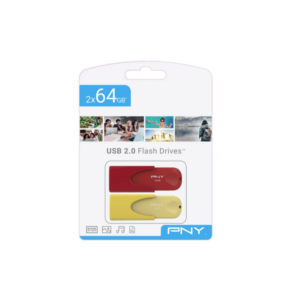 PACK DOUBLE CLE USB PNY 2*64GB USB 2.0 AXIOM INFORMATIQUE PLUS