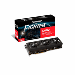 CARTE GRAPHIQUE POWER COLOR FIGHTER AMD RADEON RX 7800XT 16GB OC TRIPLE FAN AXIOM INFORMATIQUE PLUS