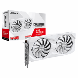 CARTE GRAPHIQUE ASROCK AMD RADEON RX 6600 WHITE 8GB DUAL FAN axiom informatique plus