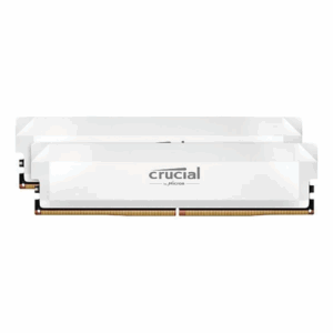 BARRETTE MEMOIRE PC BUREAU CRUCIAL PRO DDR5 64GB (2x32GB) KIT 6400MHz WHITE AXIOM INFORMATIQUE PLUS