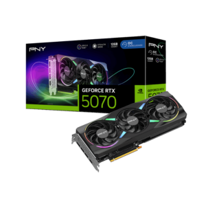 CARTE GRAPHIQUE PNY GEFORCE GTX 5070 12GB OC RGB TRIPLE FAN axiom informatique plus